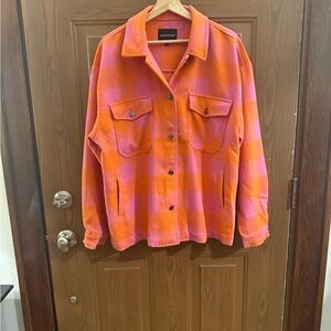 Women's Vibrant Plaid Utility Jacket